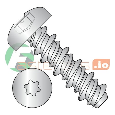 Newport Fasteners Thread Cutting Screw, #8 x 1 in, Stainless Steel Pan Head Torx Drive, 2500 PK 269471